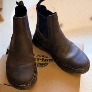 Dr. Martens Dark Brown Leather Boots